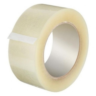Скотч 48*60м/66я КК Ш каучук прозрачный (72,36) TPJS-003T/W, арт.45 Прозрачный - фото