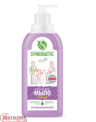 Мыло жидкое 500мл "Synergetic" Лаванда (14) 105054/14 Сиреневый - фото